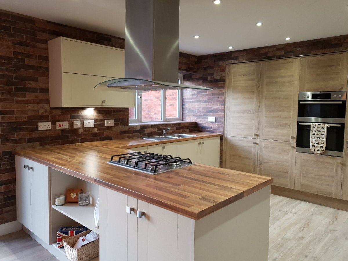Kitchen wall tiling in Leamington